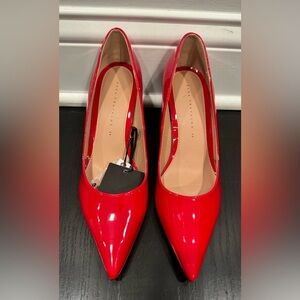 Zara red pumps